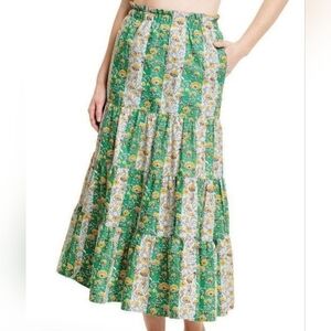 Rhode x Target sz XL Whimsical floral tiered skirt
